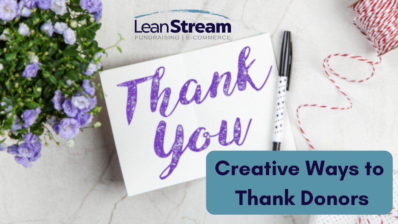 Creative Thank You's for Donors